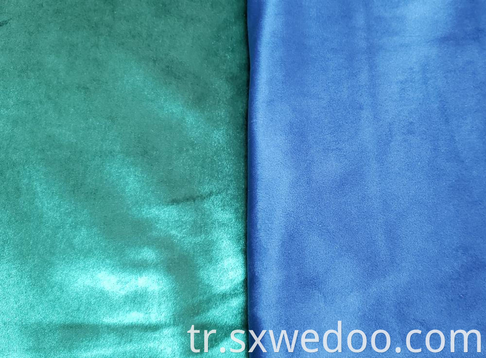 Two Color Green Solid Color Velvet